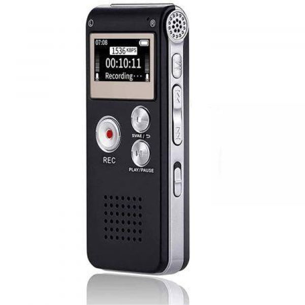 Digital Voice Recorder 16GB Voice Recorder With Playback For Lectures USB Rechargeable Dictaphon Upgraded Small Tape Recorder