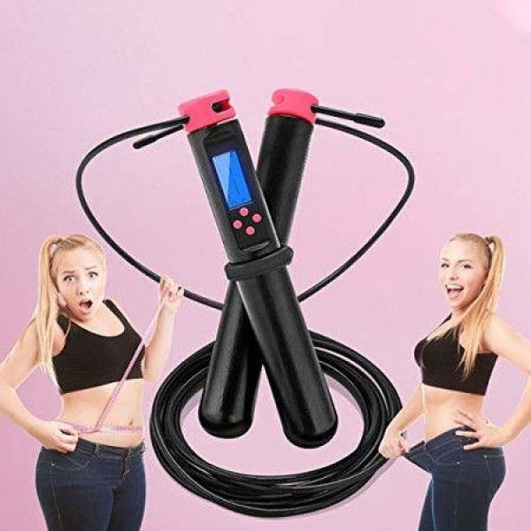 Digital Weight Calories Time Setting Skipping Rope R For Fitness