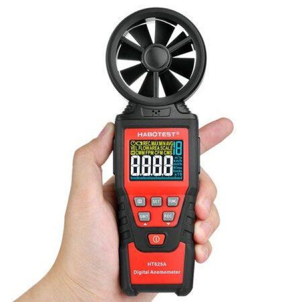 Digital Wind Speed Anemometer Air Speed Flow Gauge