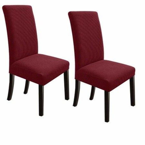 Dining Chair Covers Stretch Chair Covers Parsons Chair Slipcover Chair Covers For Dining Room Set Of 2 Wine Red