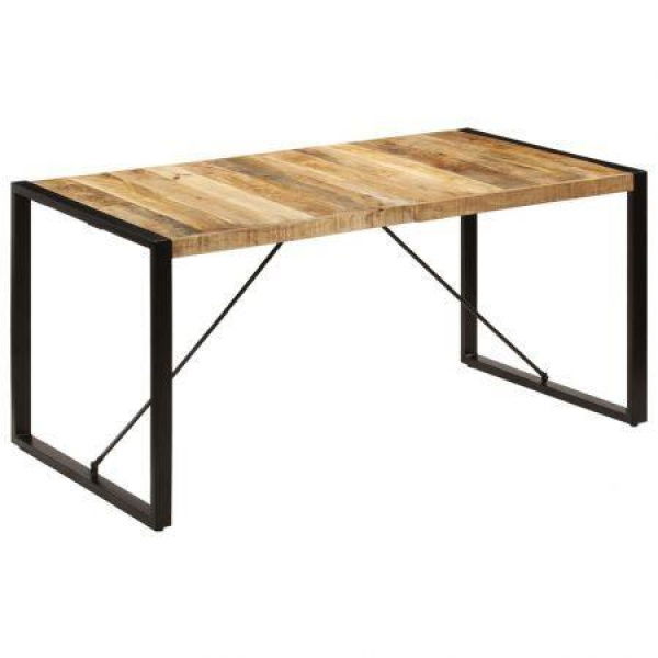 Dining Table 160x80x75 Cm Solid Mango Wood