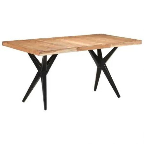 Dining Table 160x80x76 cm Solid Acacia Wood