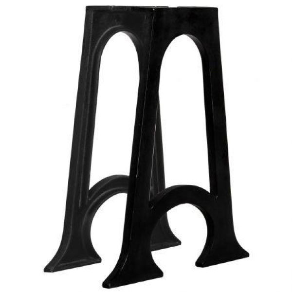 Dining Table Legs 2 Pcs With Arched Base A-Frame Cast Iron