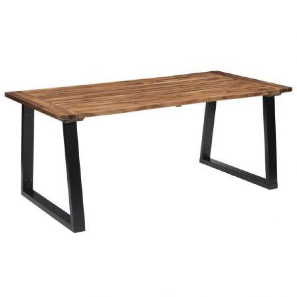 Dining Table Solid Acacia Wood 180x90 Cm