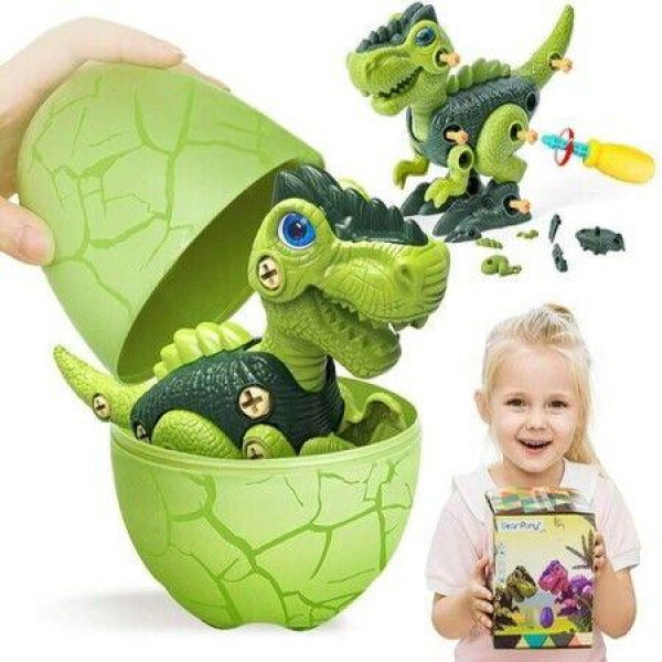 Dinosaur Eggs DIY STEM Building Toys Set For Kids 3-5 5-7 Green T-Rex