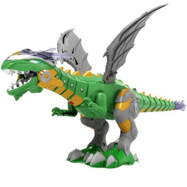 Dinosaur Toy With Battery OperatedLight Up Eyes And Sounds And Flashing Lights Sprayer