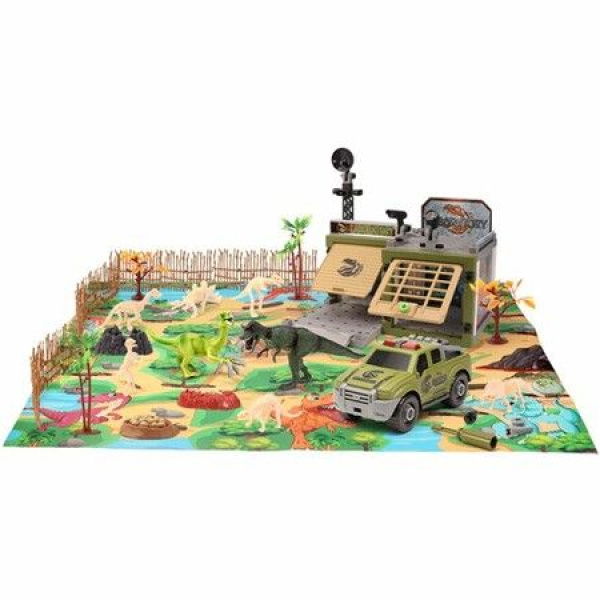 Dinosaur Toys Laboratory Playset With Activity Play Mat For Kids