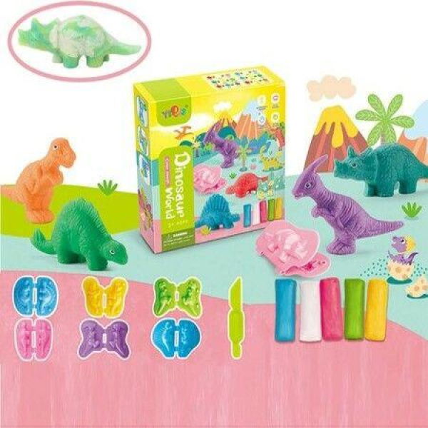 Dinosaur World Modeling Dough Set for 3, 4, 5 Year Olds, Boys and Girls