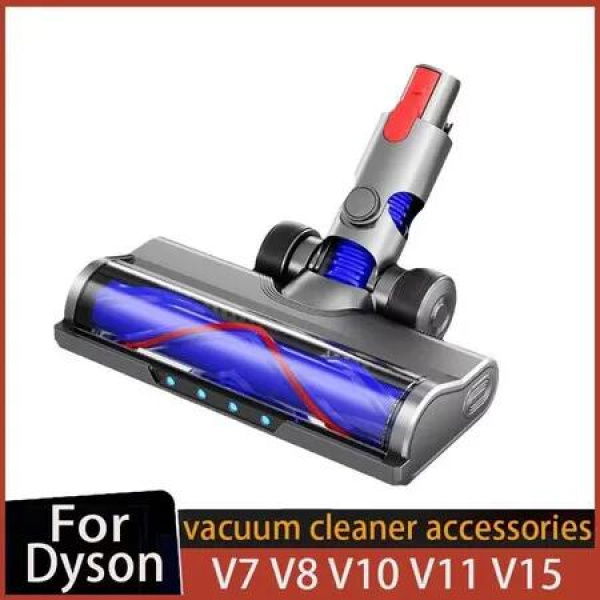 Direct Drive Cleaning Head Compatible With Dyson V7 V8 V10 V11 V15 Vacuum Cleaner For Short-Pile Carpets And Hard Floors