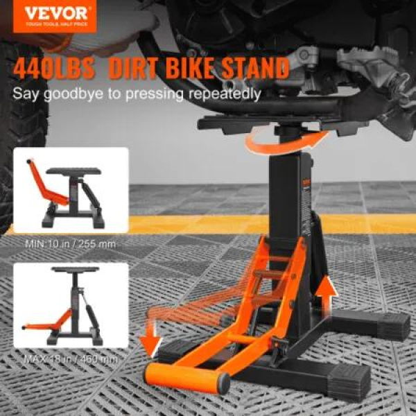 Dirt Bike Lift Stand Adjustable Hydraulic Lift Jack For 440 Lbs Dirt Bike