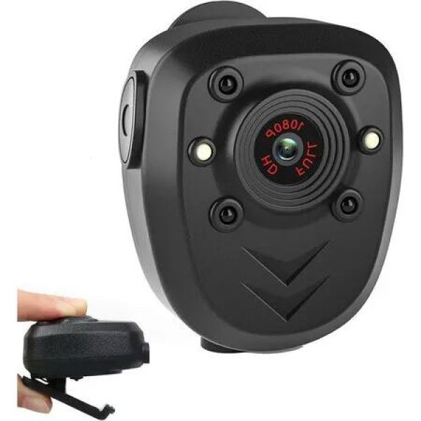 Discreet Mini Body Camera with HD 1080P Night Vision and 32GB Ample Storage