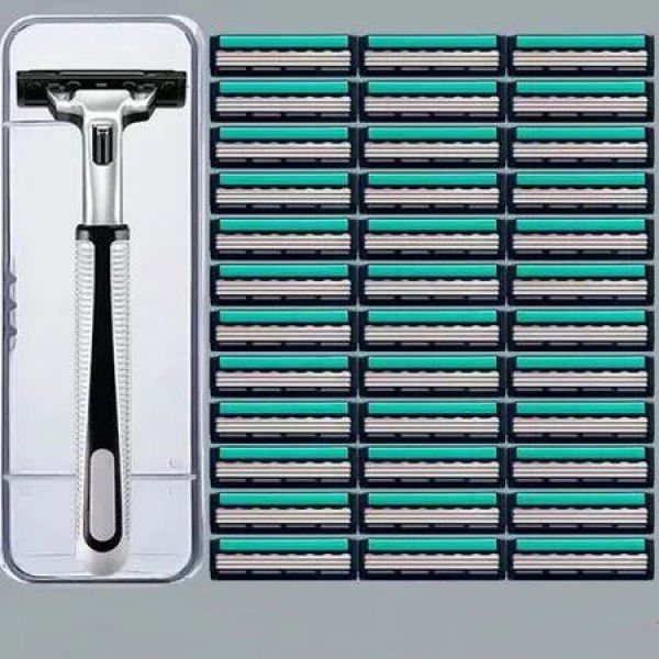 Disposable Razor for Women 3 Blade 36 Refills Razor (1 Handle and 36 Refills)