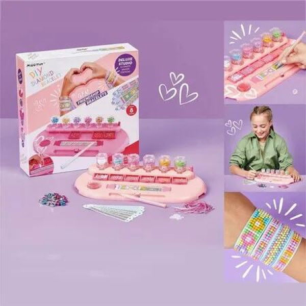 DIY Craft Kits Blingle Bands Gem Friendship Bracelet Deluxe Studio Arts Activity 8Pcs Kids Ages 7+