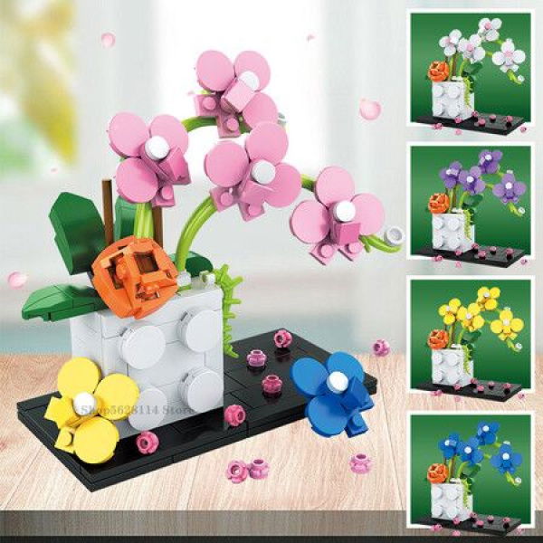 DIY Flower Bouquet Building Blocks Romantic Flower Plant 267+ Pcs.