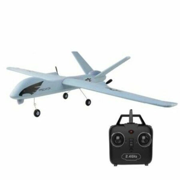 DIY Military Fixed-Wing Foam RC Airplane Remote Control Glider Large Throw Hand RC Toy Airplane With LED