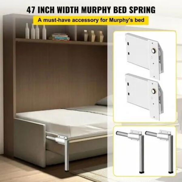 DIY Murphy Bed Springs Mechanism Hardware Kit Horizontal for Twin Size Bed