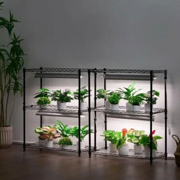 DIY Plant Stand with Grow Lights 6 Tiers 192W 70.9 Tall Plant Grow Shelf