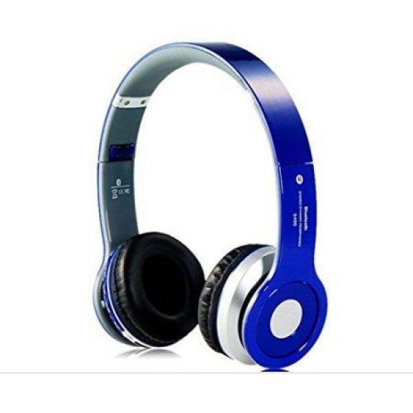 DJ Closed Stereo Dynamic Bluetooth 4.0 Headphones MP3 - Blue