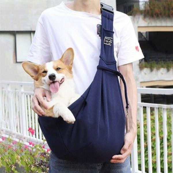 Dog And Cat Sling Carrier Hands Free Reversible Pet Papoose Bag For Puppy Small Dogs Cats Bag