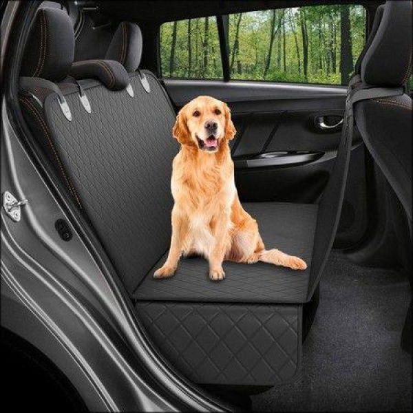 Dog Back Seat Cover Protector Waterproof Scratchproof Non-slip Hammock Against Dirt And Pet Fur Durable Pet Seat Covers For Cars & SUVs.