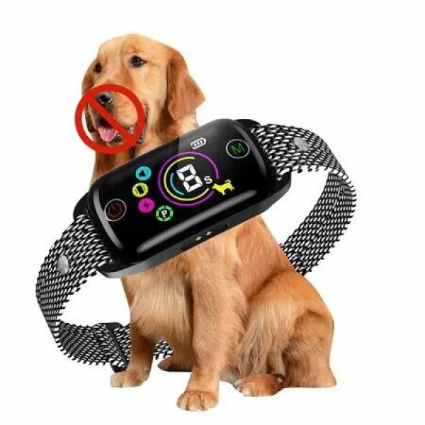 Dog Bark Collar,Rechargeable Bark Collar,Anti Barking Training Collar with 8 Sensitivity Levels,Beep/Vibration Modes,Auto Correction,IP67 Waterproof