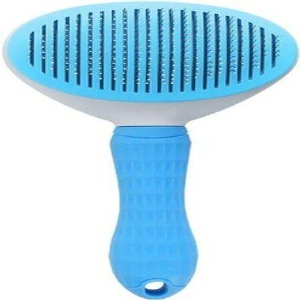 Dog Brush Cat Brush Grooming Comb Smooth Handle Self-cleaning Button