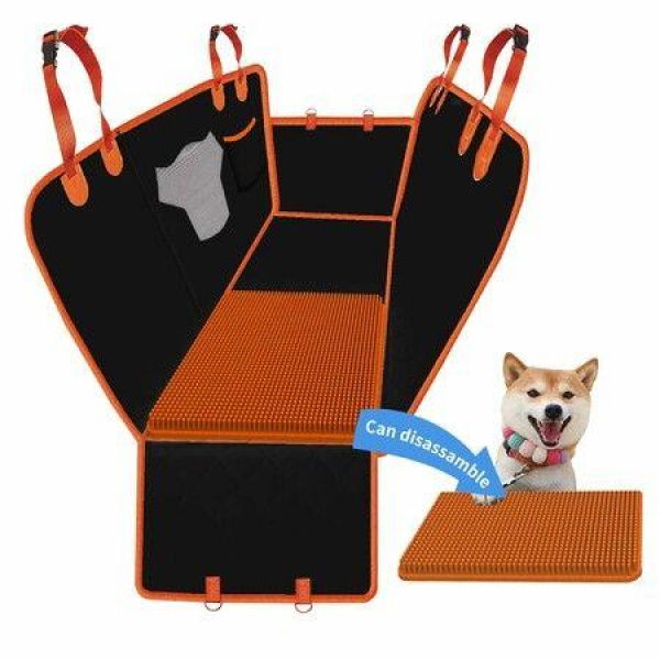 Dog Car Seat Cover Snuffle Mat Anti Slip Waterproof Pet Back Seat Cover Mesh Window Hammock Cargo Liner SUV Truck Car