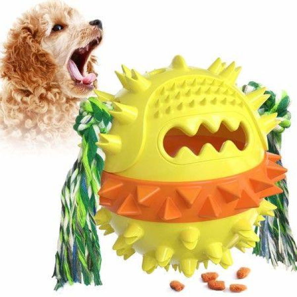 Dog Chew Toy For Aggressive Chewers IQ Treat Boredom Dog Toys Bounce Molar Vocalize Interactive Dog Toys For Large Medium Small Dogs