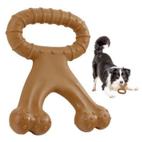 Dog Chew Toy For Aggressive Chewers Real Beef Flavor Durable Dog Teething Chew Toys Bones For Medium Large Breeds