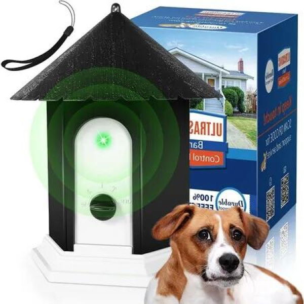 Dog Control Anti Barking Device Up to 50 Ft Training Behavior Aids 2 in 1 Ultrasonic Deterrent Outdoor Safe for Humans and Dogs