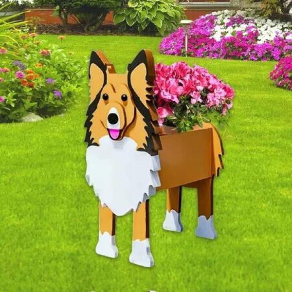 Dog Planter Plant Pots, Cute Dog Flower Planter Gifts for Pet Lovers, Unique Animal Plant Pots for Indoor Outdoor Garden Decor