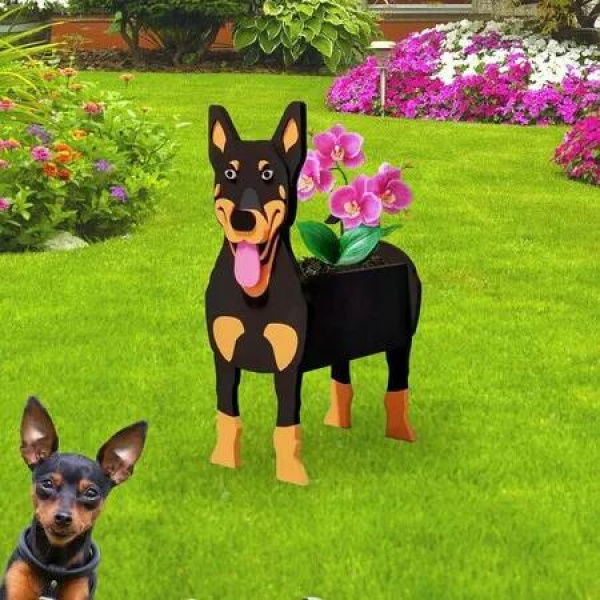 Dog Planter Plant Pots, Cute Dog Flower Planter Gifts for Pet Lovers, Unique Animal Plant Pots for Indoor Outdoor Garden Decor