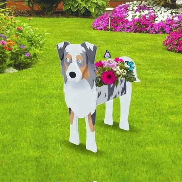 Dog Planter Plant Pots, Cute Dog Flower Planter Gifts for Pet Lovers, Unique Animal Plant Pots for Indoor Outdoor Garden Decor