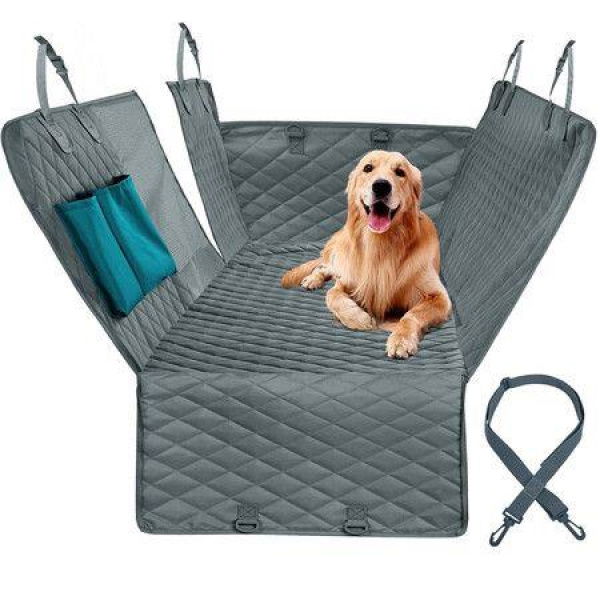 Dog Seat Cover Backseat Protector Protective Mat Backing Hammock Pad Gray 143*152cm