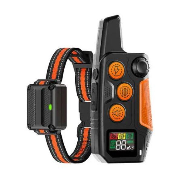 Dog Shock Collar 3300FT 4 Channels Dog Training Collar with Remote Waterproof Rechargeable E-Collar for 8-120lbs Small Medium Large Dogs