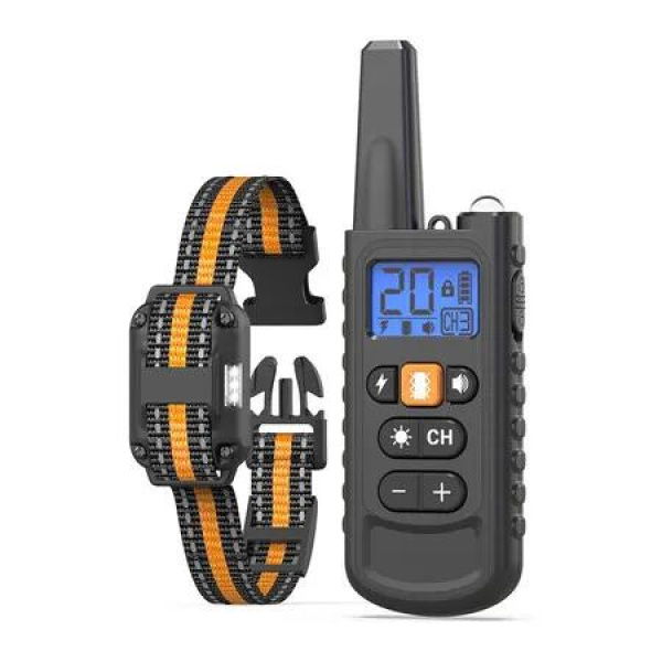 Dog Shock Collar with Remote Control, 3300FT Dog Training Collar for Small Medium Large Dogs 8 to 120lbs, Black