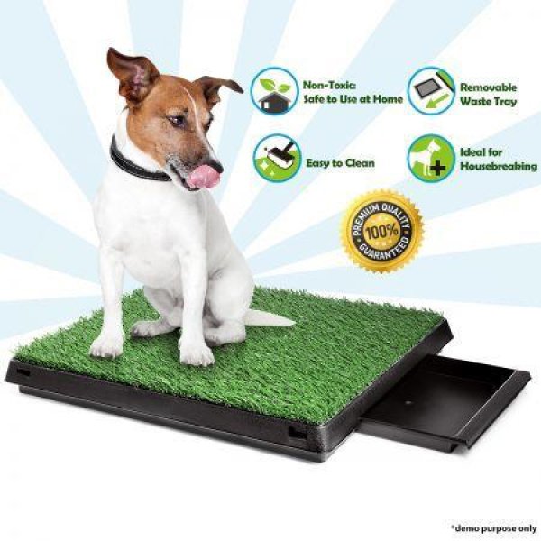 Dog Toilet Puppy Pad Trainer Indoor Pet Bathroom House Potty Training Pee Tray Large