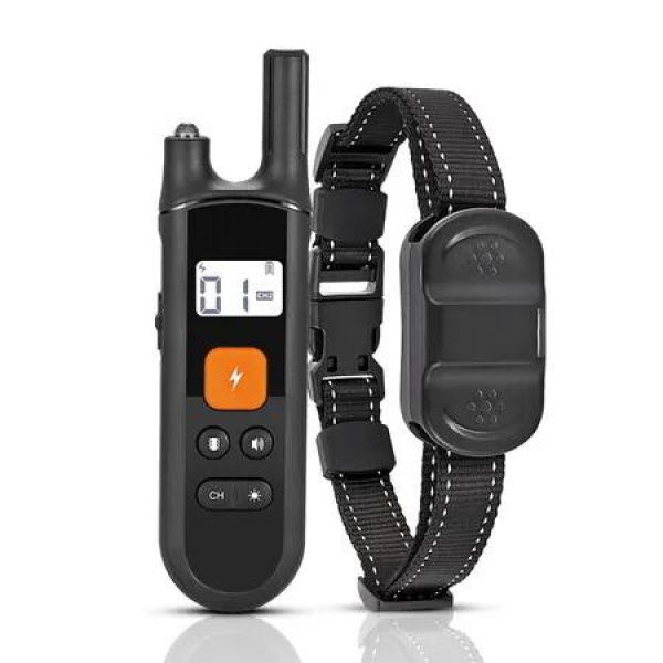 Dog Training Collar, Rechargeable Dog Collar with Beep, Vibration and Shock Training Modes, Long Remote Range, Adjustable Shock Levels Collars