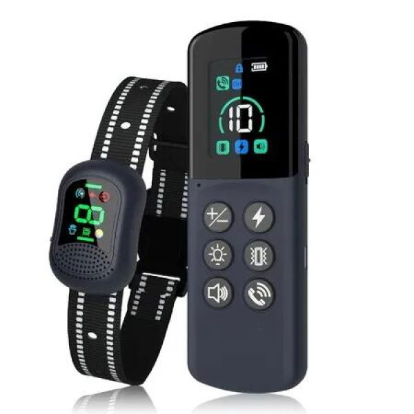 Dog Training Device Electric Shock Collar Intercom 1500 Meters Long Remote Control Artifact Waterproof Anti-Barking Necklace for Dogs