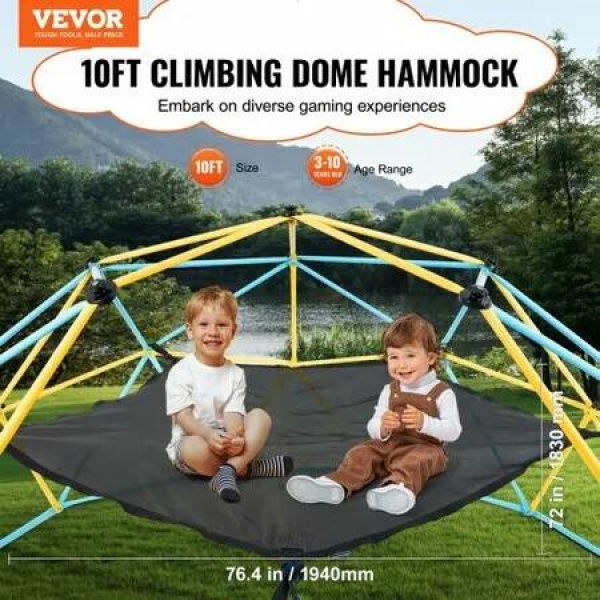 Dome Climber Hammock Accessory for Climbing Dome Climbing Dome Hammock Suitable for 10ft Dome Climbing Load-Bearing 350 Pounds Pentagon (Hammock Only)