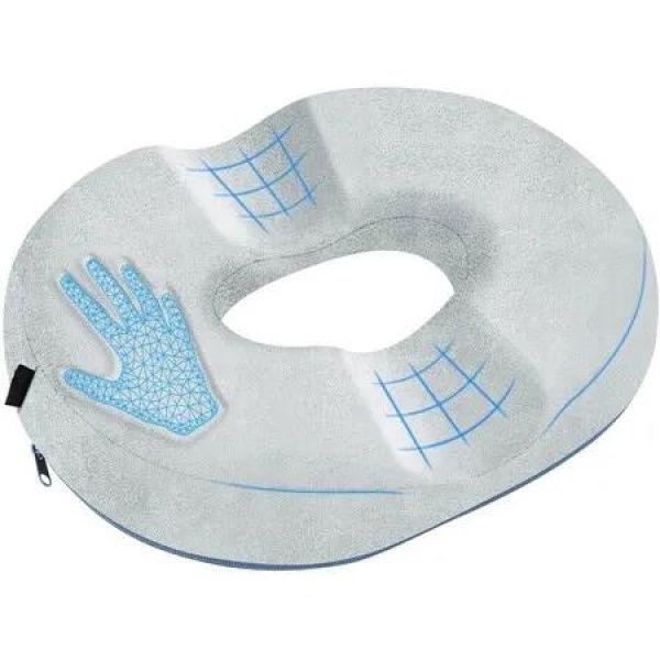 Donut Pillow for Hemorrhoid,Non-Slip Donut Cushion Help Relieve Discomfort from Hemorrhoids,Surgery,and Postpartum,Ideal for Seat Cushions (Grey)