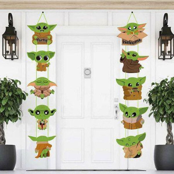 Door Hanging Sign With Cutouts For Babies For Indoor Outdoor Wall DecorationsBirthday Party Decorations Supplies