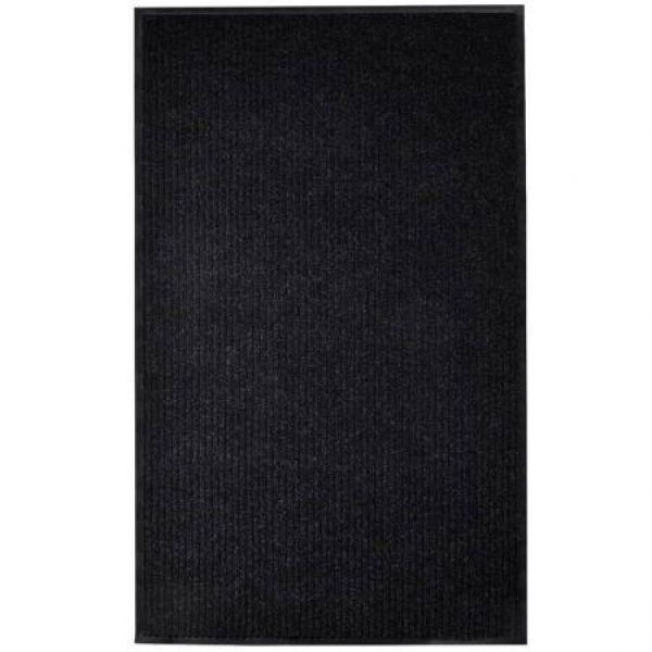 Door Mat Black 117x220 cm PVC