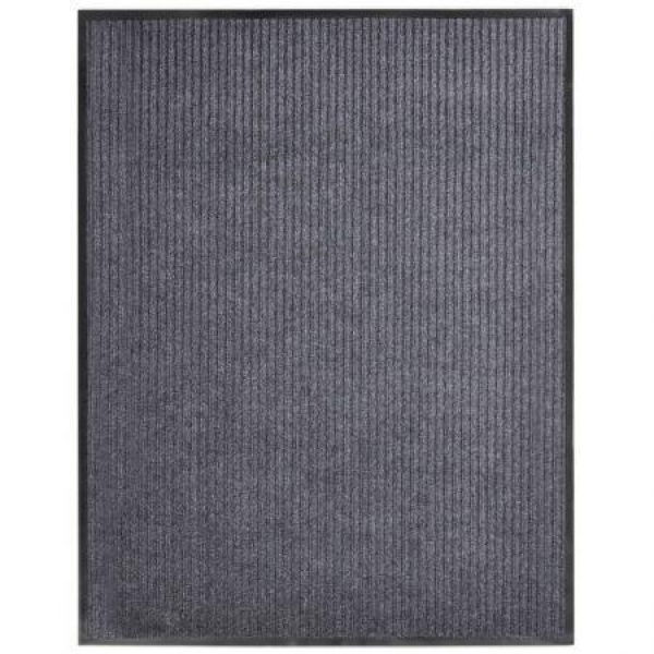 Door Mat Grey 117x220 cm PVC