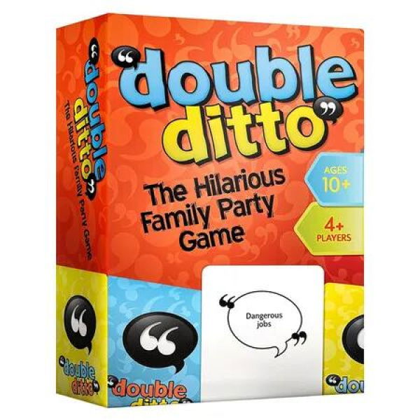 Double Ditto, a Hilarious Award-Winning Family Party Game for 4 to 20 Players for Ages 8 and up