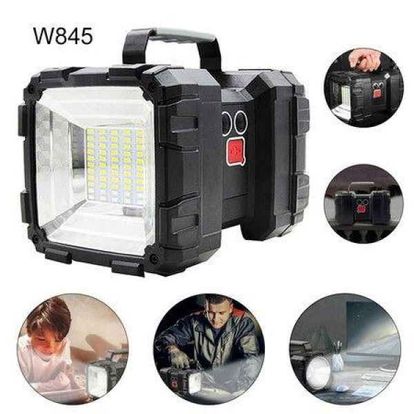 Double Head LED WorkFlashlight Searchlight USB Rechargeable Work Lamp Handheld Flashlight Spotlight Floodlight