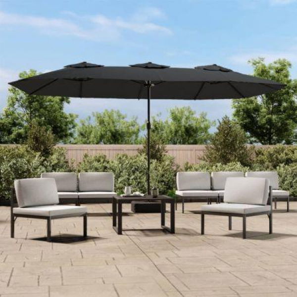 Double-Head Parasol Anthracite 449x245 Cm