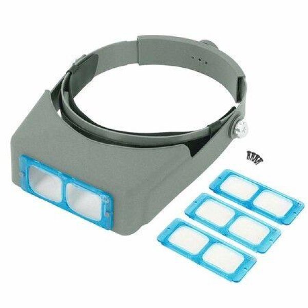 Double Lens Headband Magnifying Glass Head-Mounted 1.5X 2X 2.5X 3.5X With 4 Lenses For Reading Electronics Watch Repair Optical.