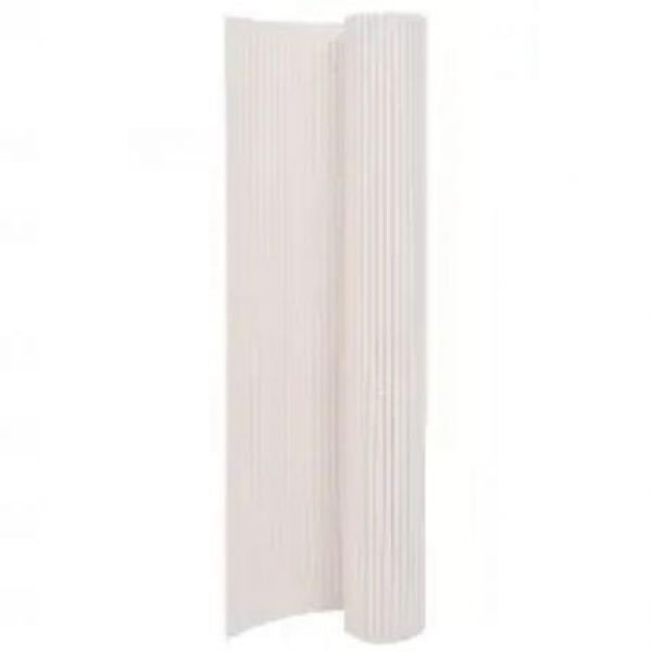 Double-Sided Garden Fence 110x500 Cm White