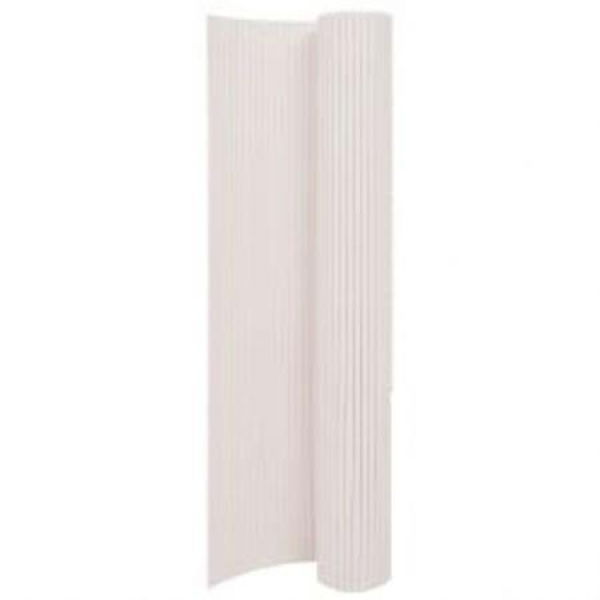 Double-Sided Garden Fence 90x400 Cm White